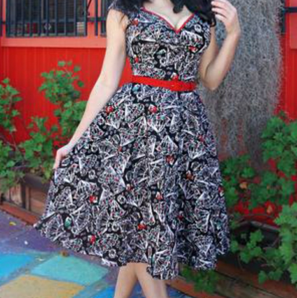 NWOT Pinup Girl Clothing Black Heidi Spanishfans
